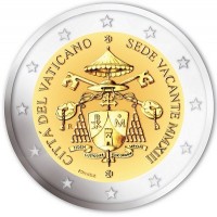 Vaticaanstad 2 euro comm 2013 'Sede Vacante 2013' BU in blister Vaticaanstad 2 euro comm 2013 'Sede Vacante 2013' BU in blister
